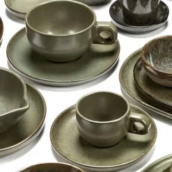 Surface espressokopje met schotel 10 cl, Camogreen