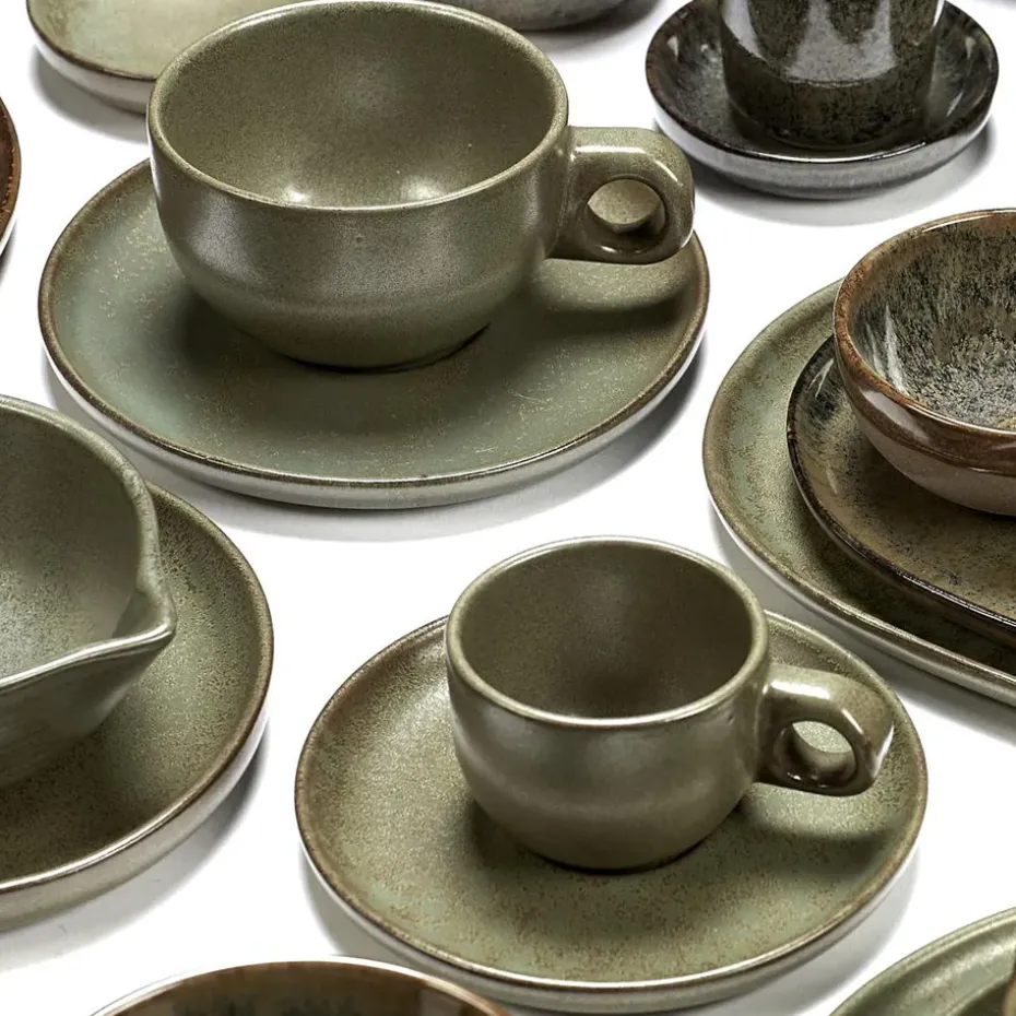 Surface espressokopje met schotel 10 cl, Camogreen