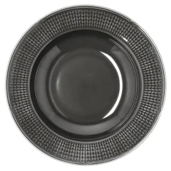 Swedish Grace diep bord Ø25 cm, stone (donker grijs)