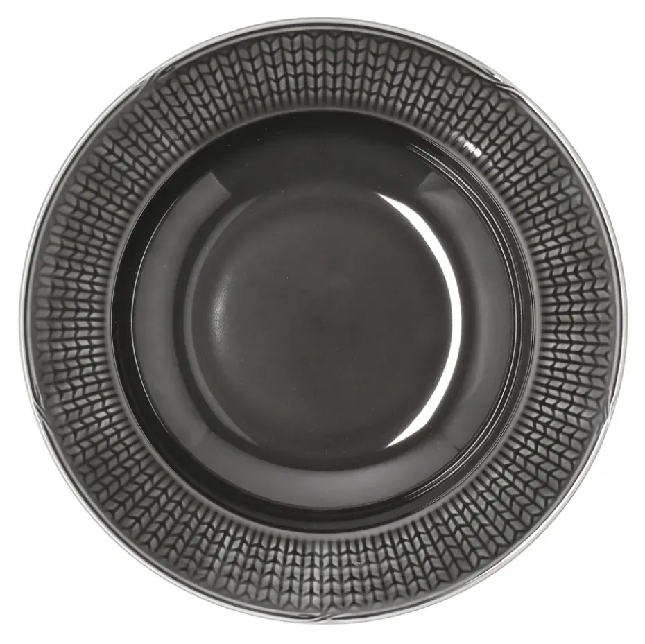Swedish Grace diep bord Ø25 cm, stone (donker grijs)