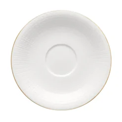 Swedish Grace Gala theekop met schotel, Wit