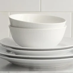 Swedish Grace schaal groot, snow (wit)