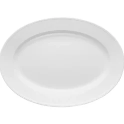 Swedish Grace schotel ovaal 29x40 cm, Sneeuw (wit)