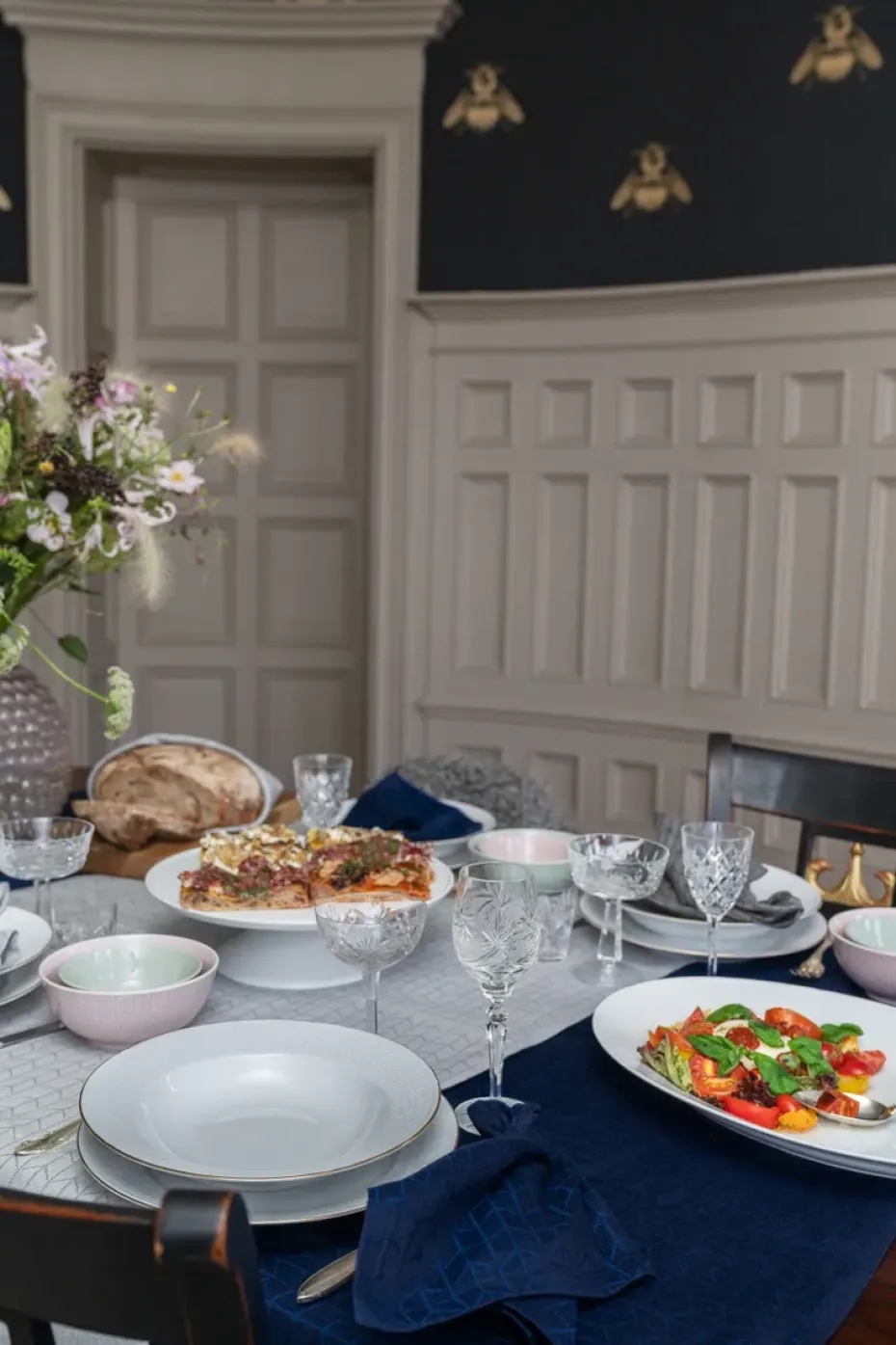 Swedish Grace schotel ovaal 29x40 cm, Sneeuw (wit)