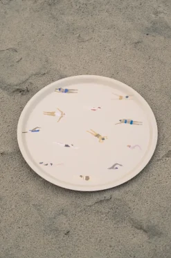 Swimmers dienblad Ø38 cm, Beige