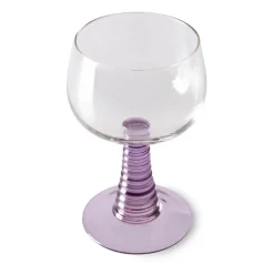 Swirl wijnglas hoog, Purple