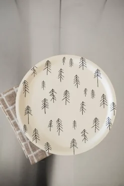 Tall dienblad Ø31 cm, Nude