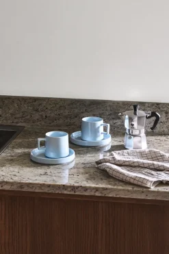 Taper bord 14 cm, Lichtblauw