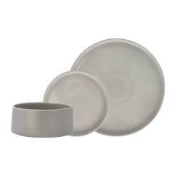 Taper bord 26cm, Lichtgrijs
