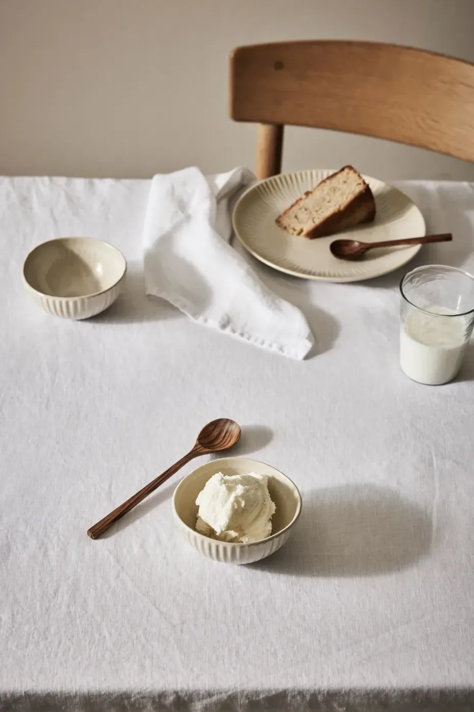 Teakhouten serveerlepels 2-delig, Bruin