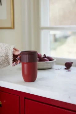 Ted reisbeker thermosbeker 28 cm, Wijnrood