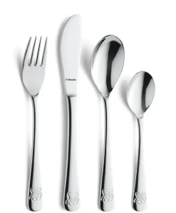 Teddy kinderbestek 4 delen, Roestvrij staal