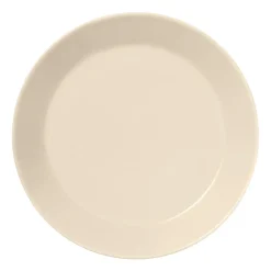 Teema bord Ø21 cm., Linnen