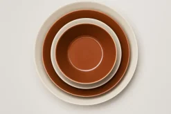 Teema bord Ø21 cm., Linnen