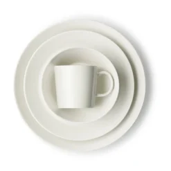 Teema bord Ø21 cm., wit