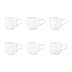 Terra espressokopje 9 cl 6-pack, Wit