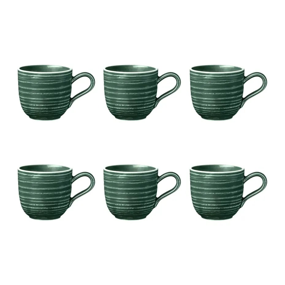 Terra espressokopje 9 cl 6-pack, Moss Green