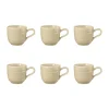 Terra espressokopje 9 cl 6-pack, Sand Beige