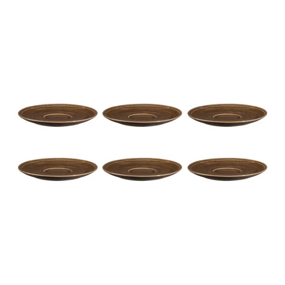 Terra koffieschotel Ø16,1 cm 6-pack, Earth Brown