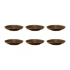 Terra koffieschotel Ø12 cm 6-pack, Earth Brown