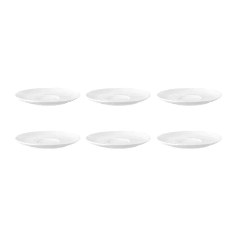 Terra koffieschotel Ø12 cm 6-pack, Wit