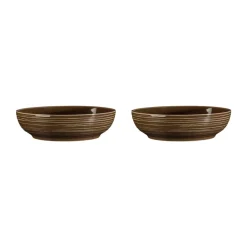 Terra schaal Ø25,5 cm 2-pack, Earth Brown