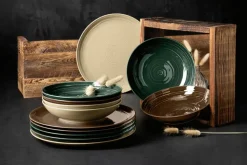 Terra schaal Ø25,5 cm 2-pack, Moss Green