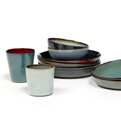 Terres de Rêves bord 21 cm, Misty grey-dark blue