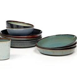 Terres de Rêves bord 21 cm, Misty grey-dark blue