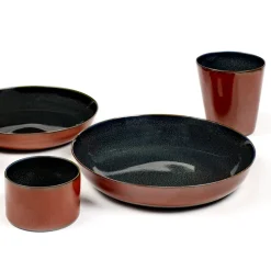 Terres de Rêves bordje 17,5 cm, Dark blue-rust