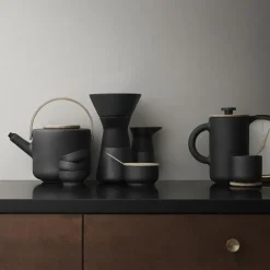 Theo koffiepers, zwart