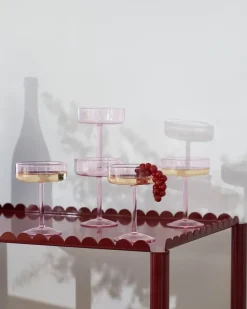 Tint coupe glas 20 cl 2-pack, Roze