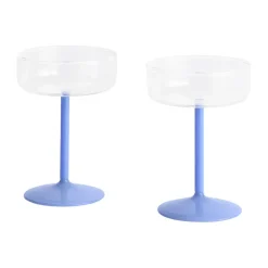 Tint coupe glas 20 cl 2-pack, Clear-jade light blue