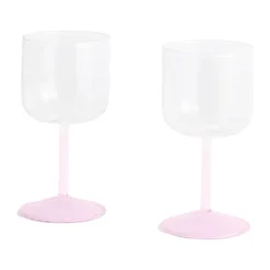 Tint wijnglas 25 cl 2-pack, Clear-jade light pink-light pink