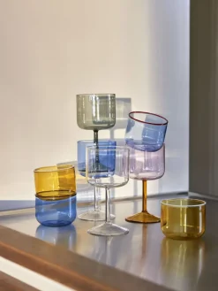 Tint wijnglas 25 cl 2-pack, Grijs