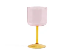 Tint wijnglas 25 cl 2-pack, Roze-geel