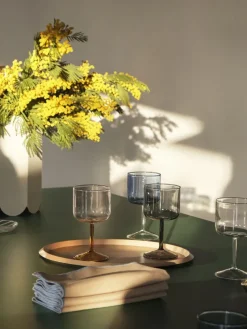 Tint wijnglas 25 cl 2-pack, Roze-geel