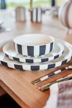 Toppu dinerbord Ø26,5 cm, Black-white