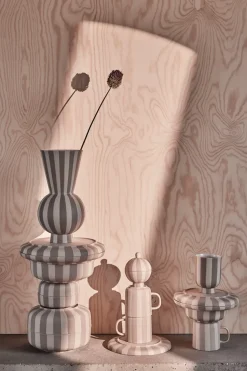 Toppu dinerbord Ø26,5 cm, Black-white