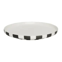 Toppu dinerbord Ø20 cm, Black-white
