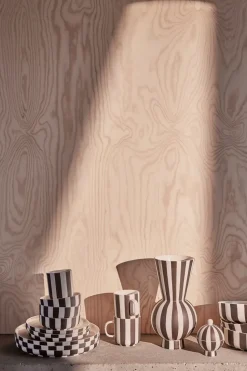 Toppu schaal Ø20 cm, Black-white