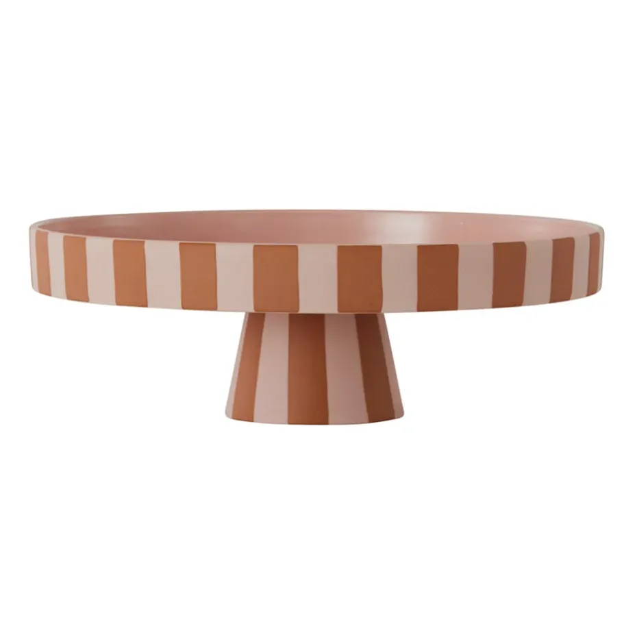 Toppu serveerschotel groot Ø27 cm, Caramel-rose