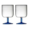 Torino wijnglas 30 cl 2-pack, Clear-blue