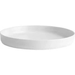 Toulouse pastabord rechte rand doorsnee 22 cm, Wit