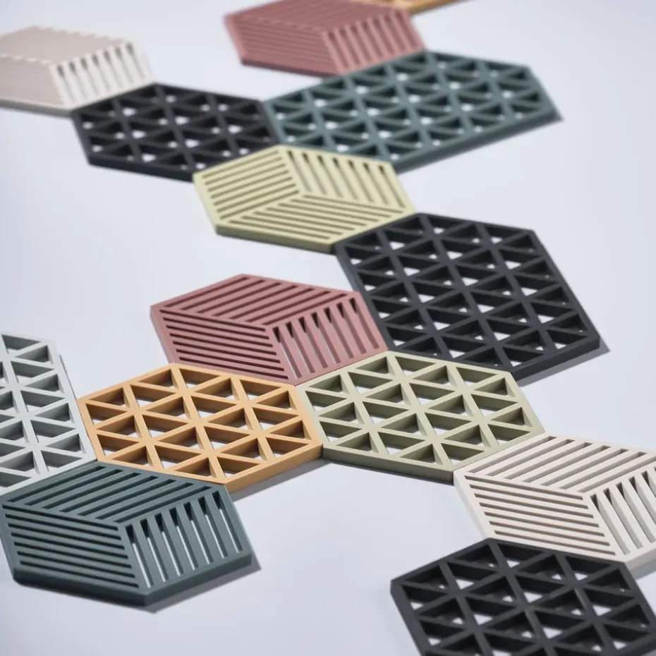 Triangle pannenonderzetter, cool grey (koelgrijs)