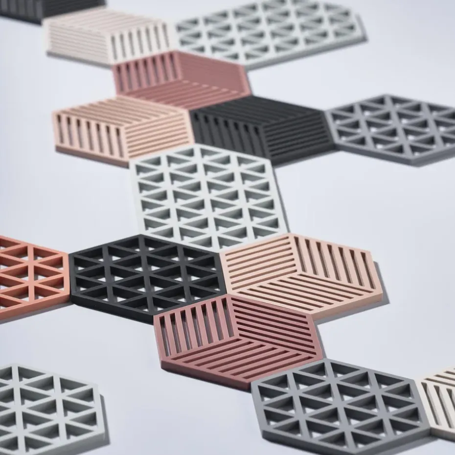 Triangle pannenonderzetter, cool grey (koelgrijs)