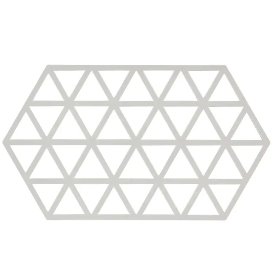 Triangle pannenonderzetter groot, Warm grey