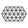 Triangles pannenonderzetter 14x24 cm, Black