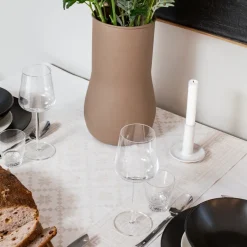 Åttebladrose tafelloper 50x150 cm, Beige