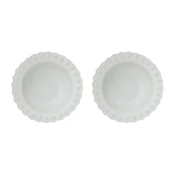 Tulipa diep bord Ø23 cm 2-pack, White